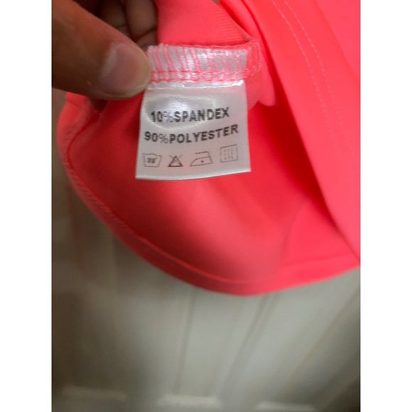 Shane Justin Runway NWT Women Sz Small GOAT Spell Out Fitted Top Shirt Pink - Picture 6 of 7